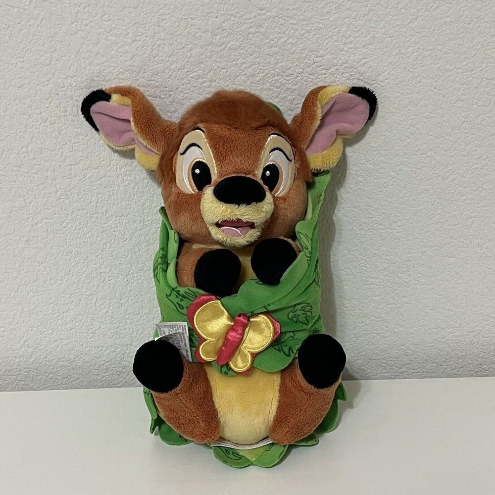 Disney Parks Disney Babies Bambi Baby Plush with Green Butterfly Blanket